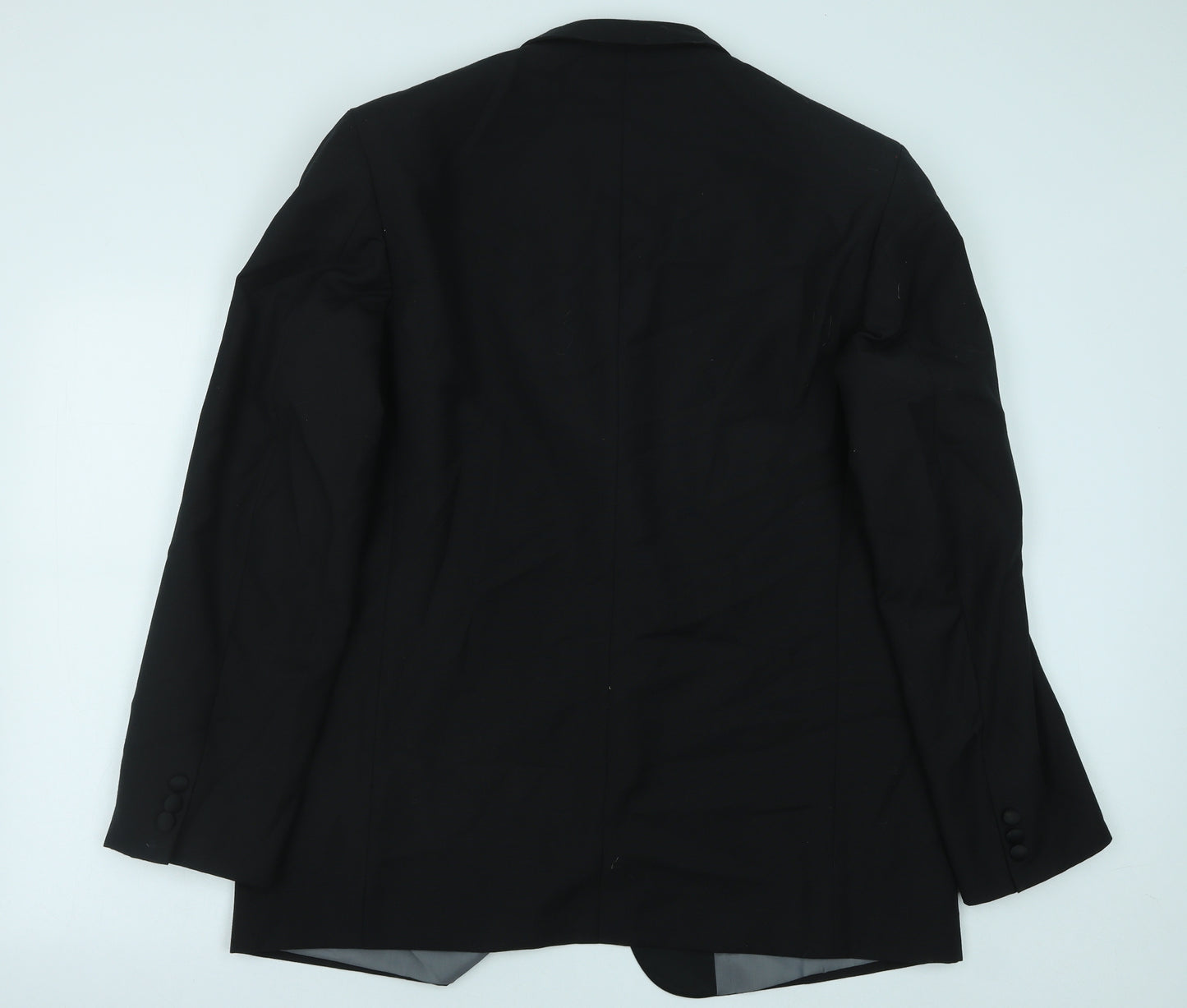 Marks and Spencer Mens Black Viscose Jacket Blazer Size 44