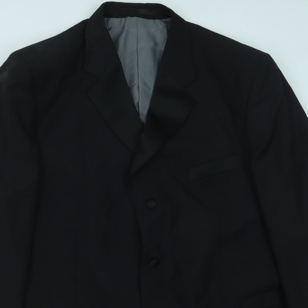Marks and Spencer Mens Black Viscose Jacket Blazer Size 44