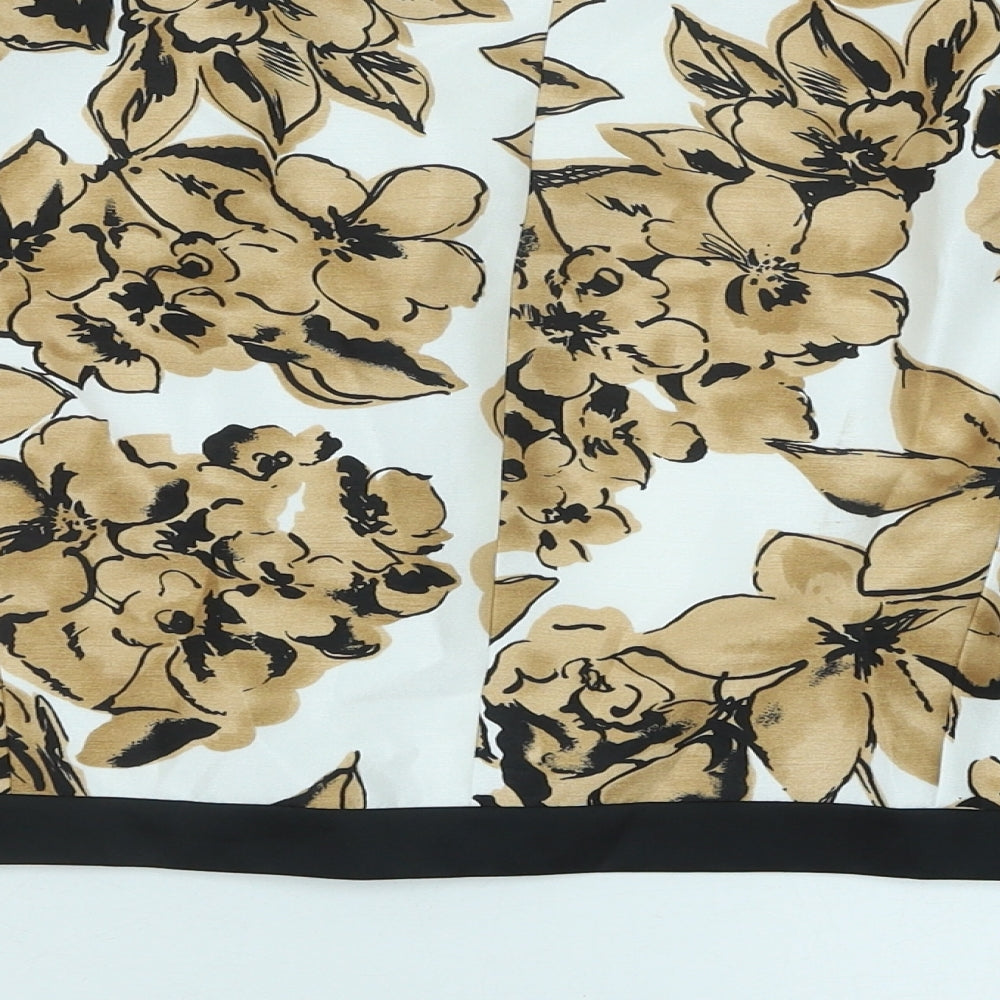 Jaques Vert Womens Orange Floral Jacket Size 18