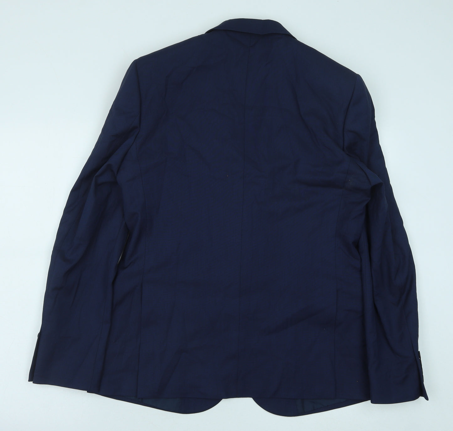 Marks and Spencer Mens Blue Polyester Jacket Suit Jacket Size 40