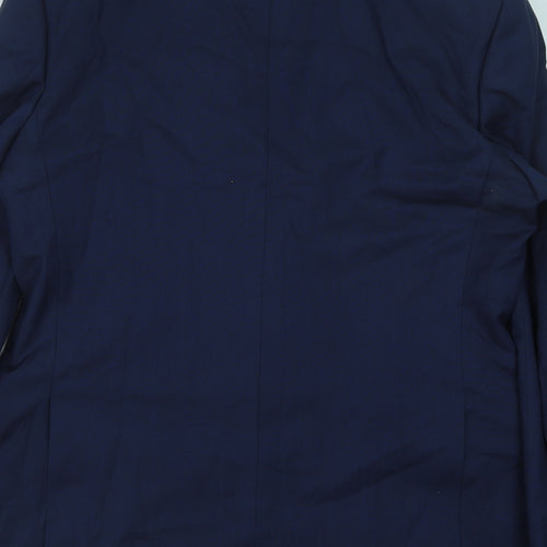 Marks and Spencer Mens Blue Polyester Jacket Suit Jacket Size 40