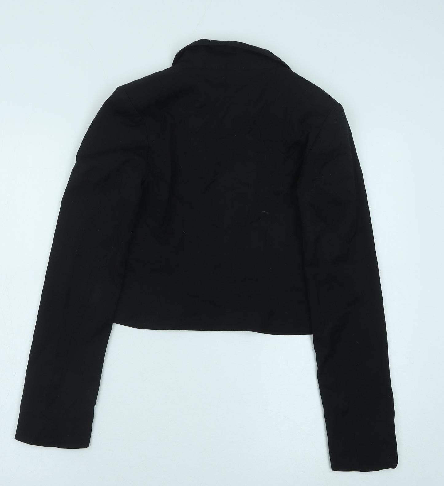 H&M Womens Black Jacket Size 6 Button