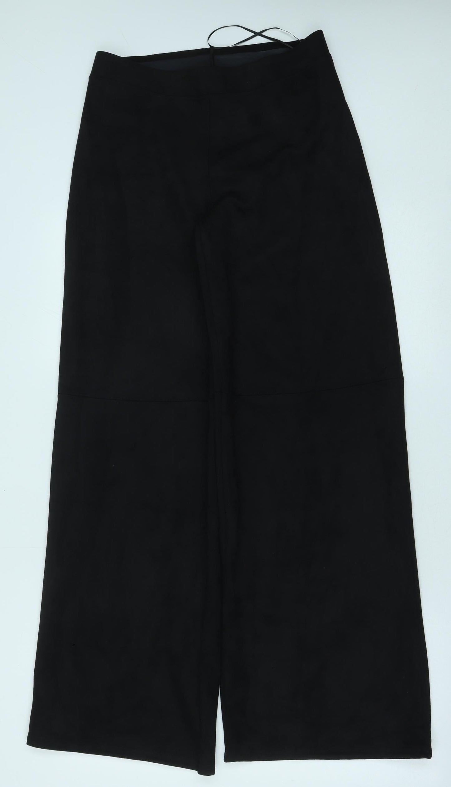 Oysho Womens Black Polyester Trousers Size M Regular