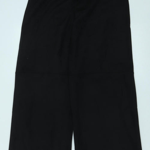 Oysho Womens Black Polyester Trousers Size M Regular