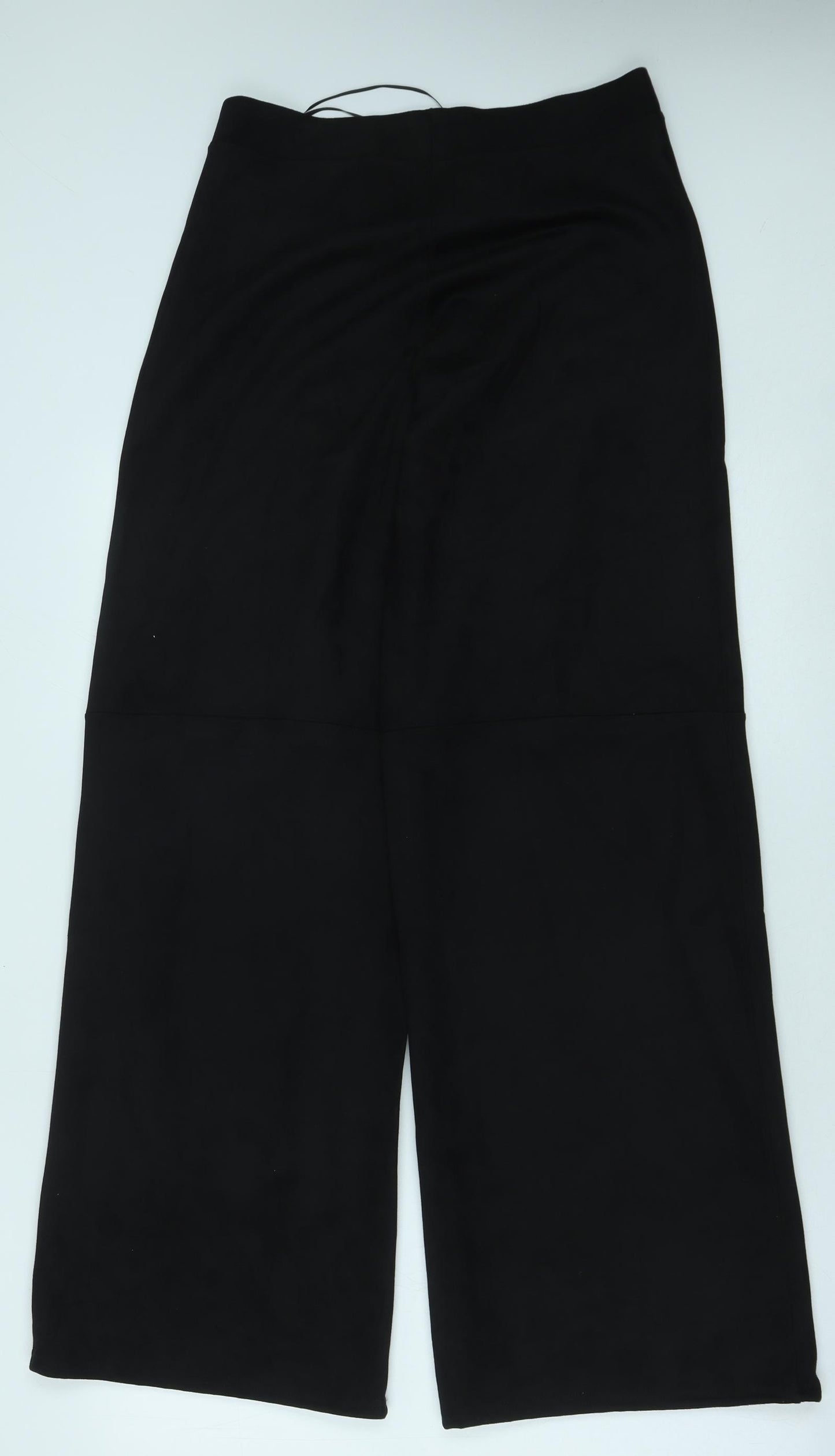 Oysho Womens Black Polyester Trousers Size M Regular