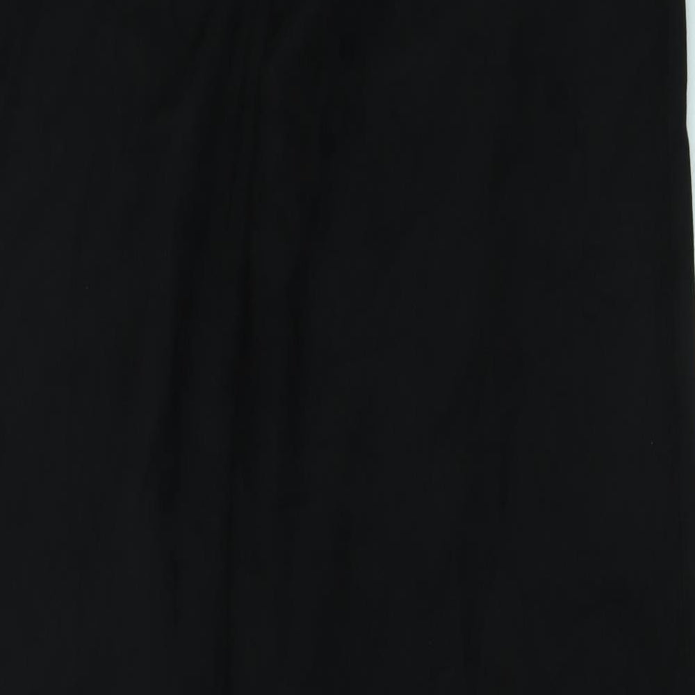 Oysho Womens Black Polyester Trousers Size M Regular
