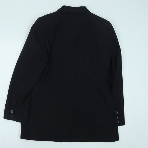 NEXT Womens Blue Polyester Jacket Suit Jacket Size 12