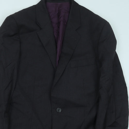 Preworn Mens Grey Wool Jacket Suit Jacket Size 39