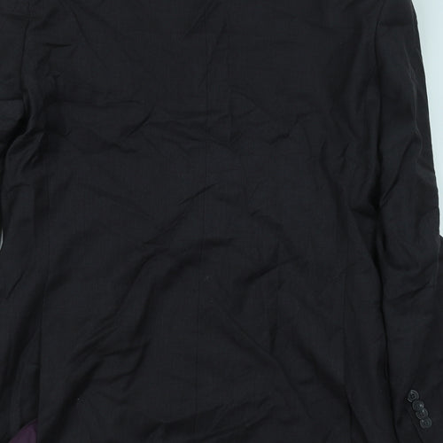 Preworn Mens Grey Wool Jacket Suit Jacket Size 39