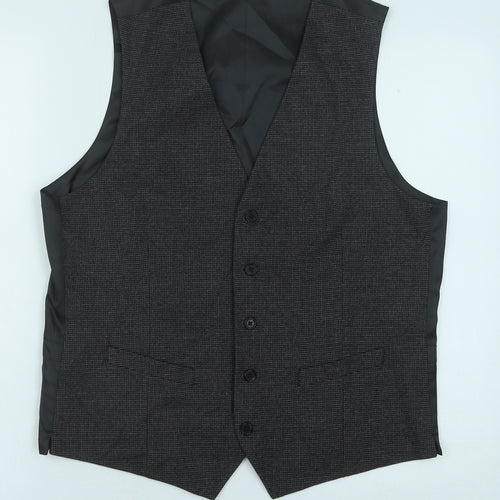 Marks and Spencer Mens Green Polyester Tuxedo Suit Waistcoat Size 40