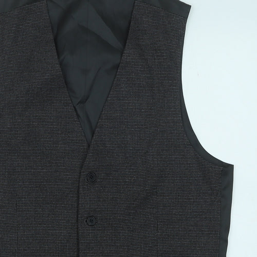 Marks and Spencer Mens Green Polyester Tuxedo Suit Waistcoat Size 40