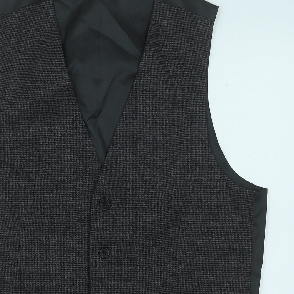 Marks and Spencer Mens Green Polyester Tuxedo Suit Waistcoat Size 40