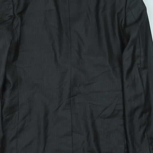 Butler & Wilson Mens Grey Polyester Jacket Suit Jacket Size 40