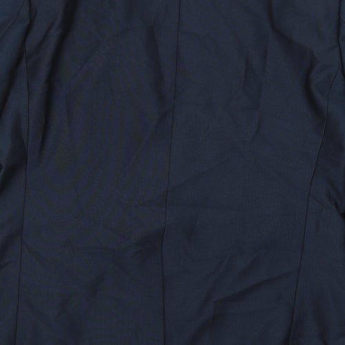 Preworn Mens Blue Polyester Jacket Suit Jacket Size 42