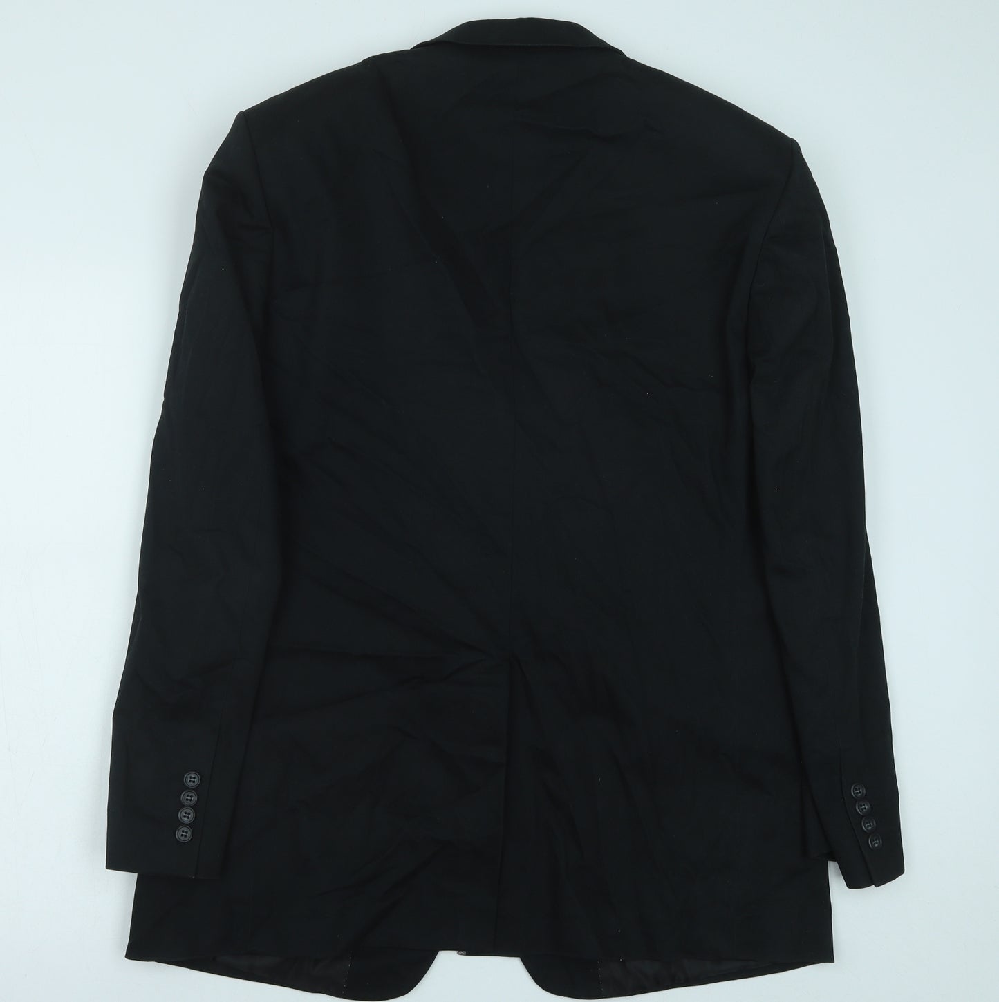 Lee Greenwood Mens Black Polyester Jacket Suit Jacket Size 42