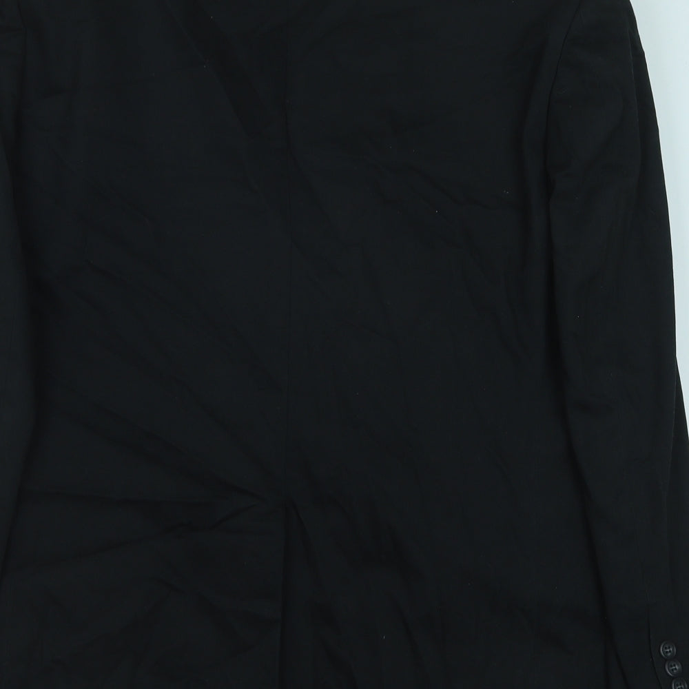 Lee Greenwood Mens Black Polyester Jacket Suit Jacket Size 42
