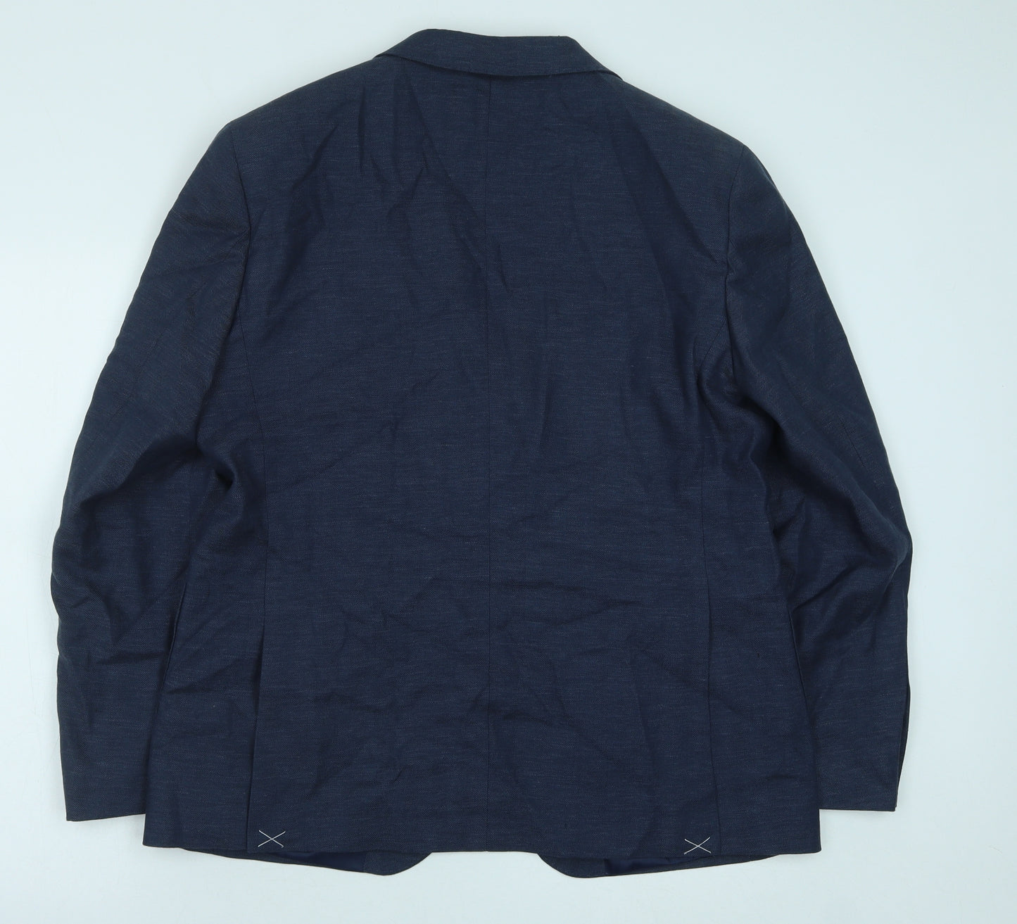 Marks and Spencer Mens Blue Polyester Jacket Suit Jacket Size 42