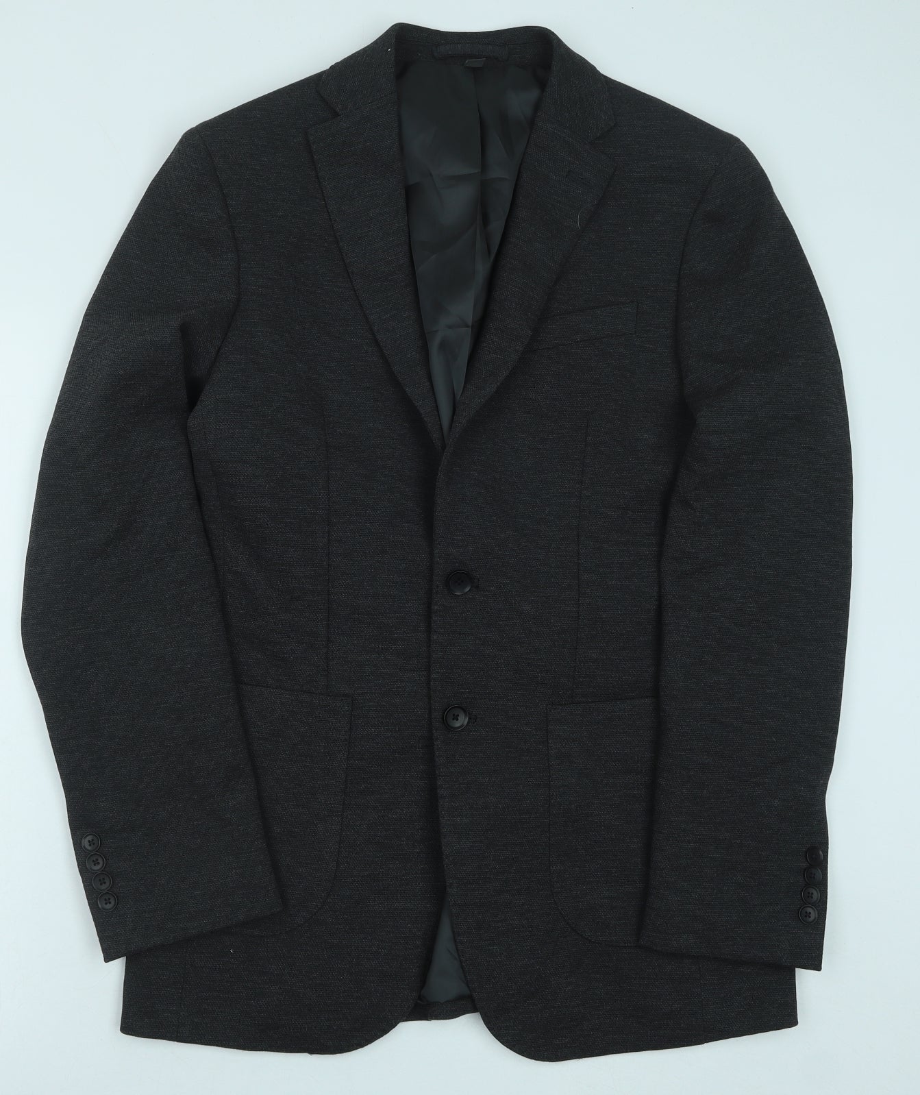Marks and Spencer Mens Grey Polyester Jacket Suit Jacket Size 38