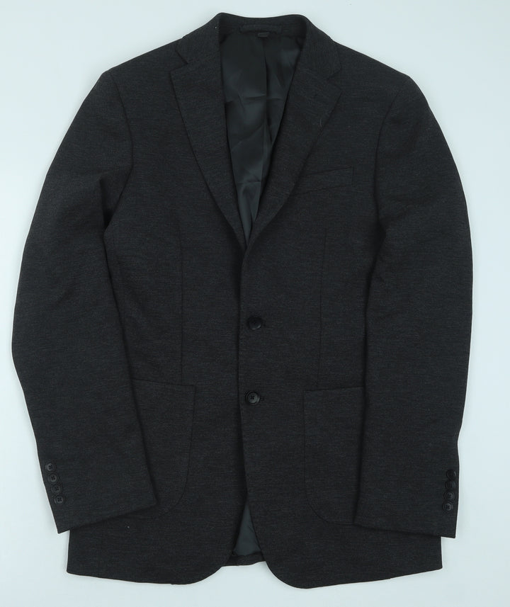 Marks and Spencer Mens Grey Polyester Jacket Suit Jacket Size 38
