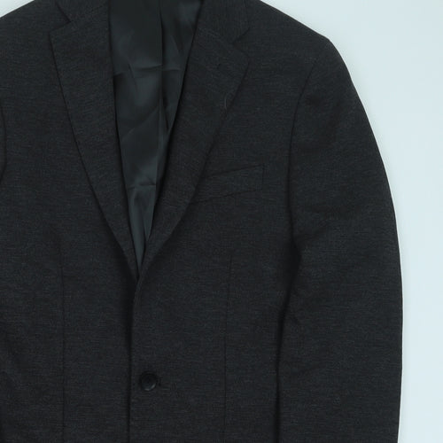 Marks and Spencer Mens Grey Polyester Jacket Suit Jacket Size 38
