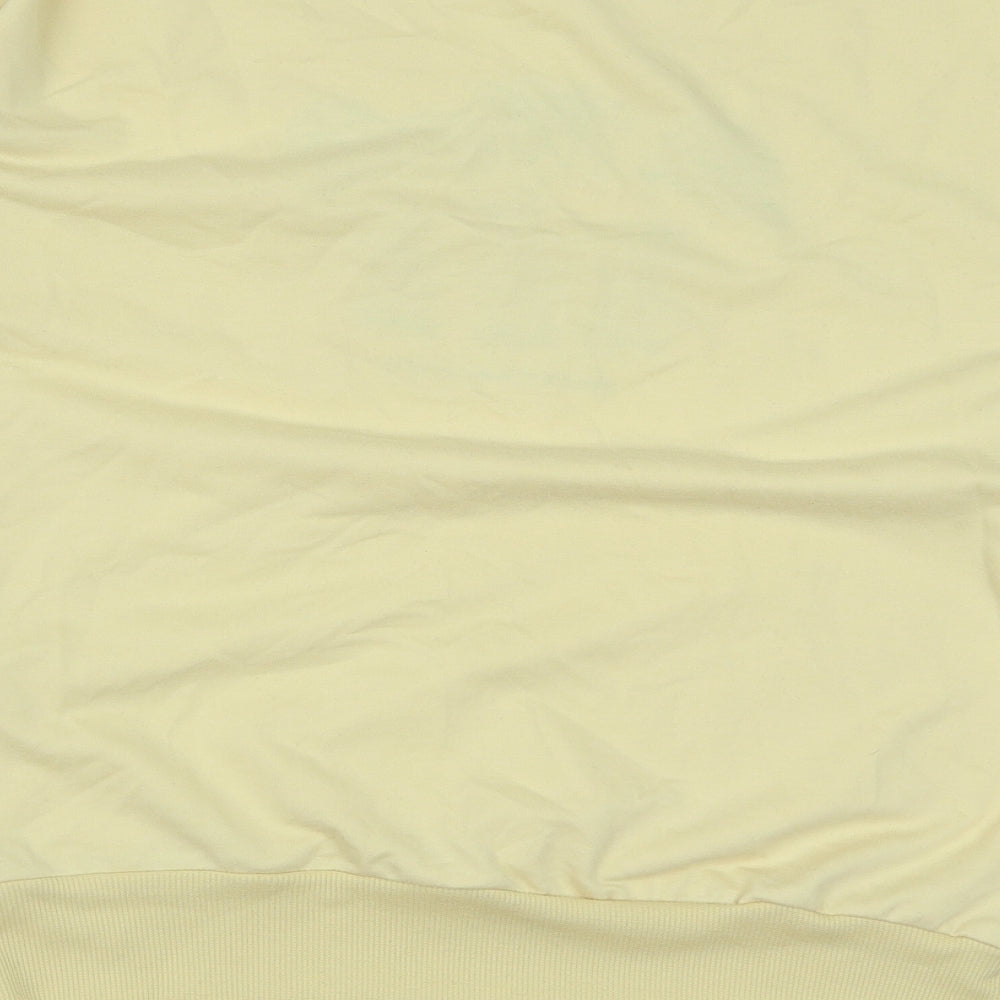 ROMWE Womens Yellow Polyester Pullover Sweatshirt Size XL Pullover - Deer