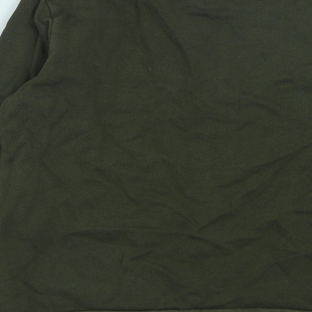 River Island Boys Green Cotton Pullover Sweatshirt Size 9-10 Years Pullover