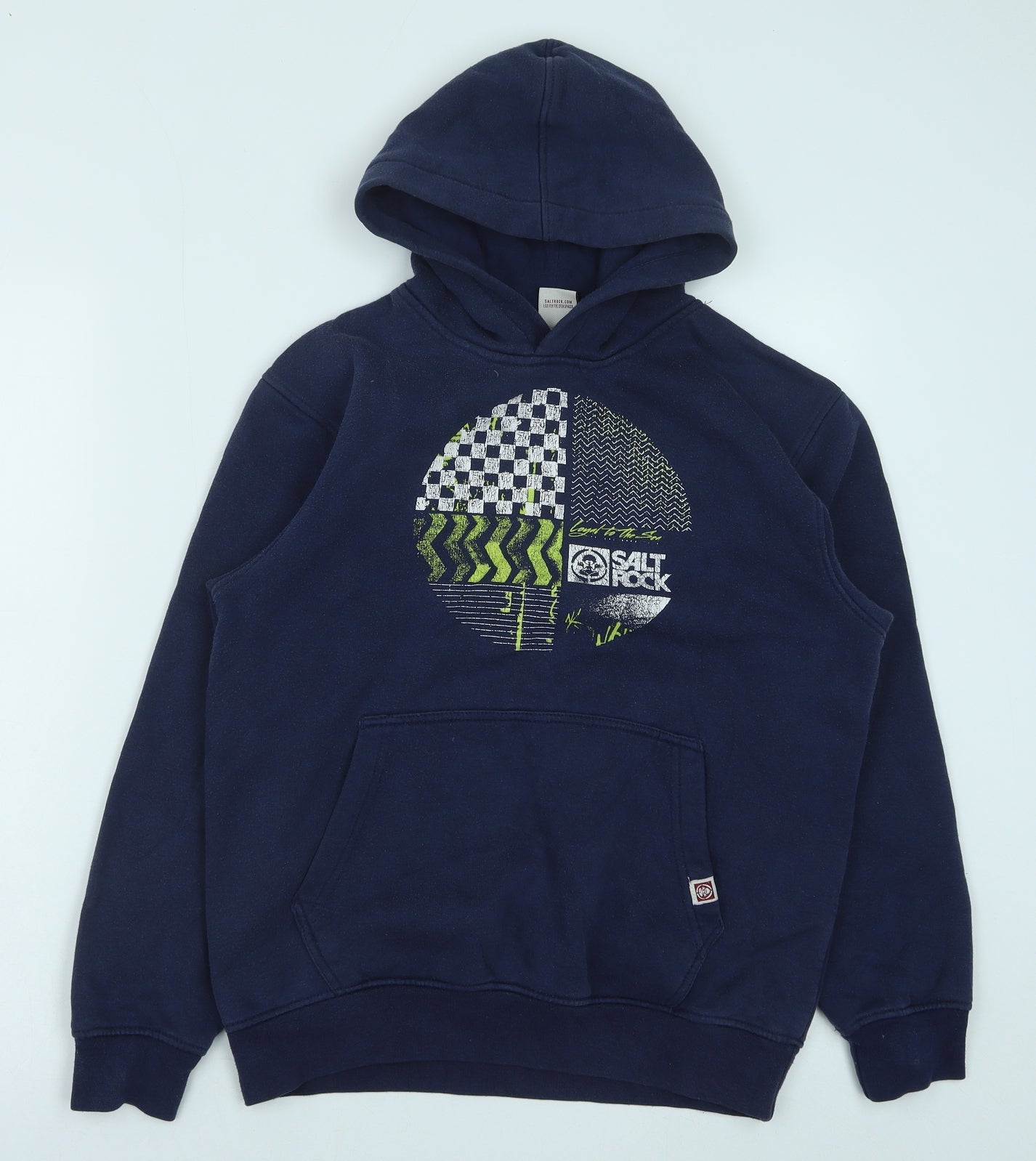 Saltrock Boys Blue Cotton Pullover Hoodie Size 11-12 Years Pullover