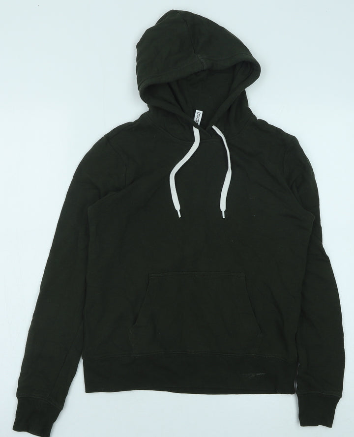 H&M Boys Green Cotton Pullover Hoodie Size S Pullover