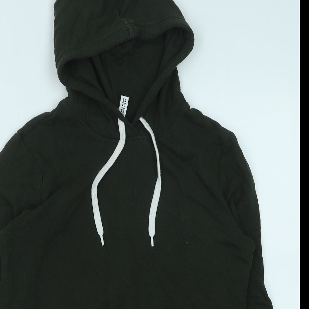 H&M Boys Green Cotton Pullover Hoodie Size S Pullover
