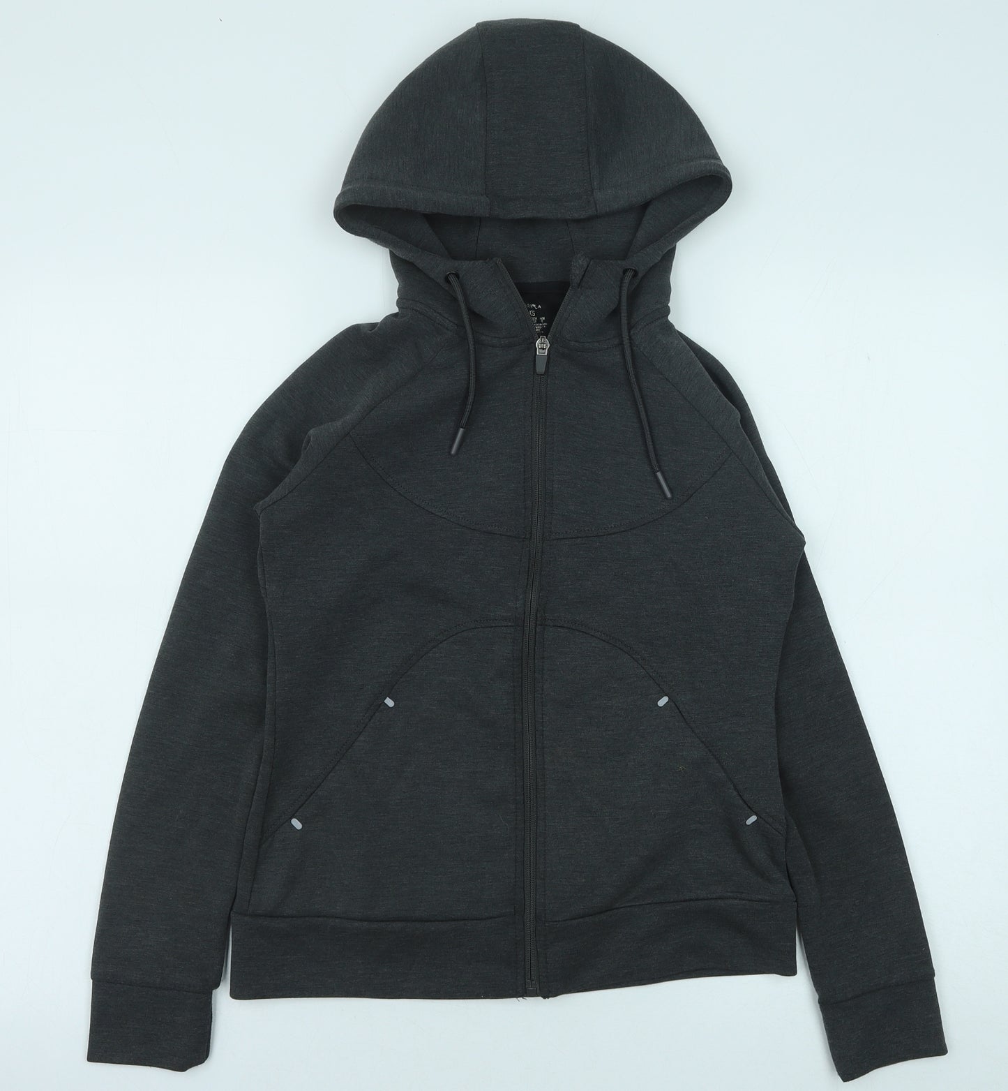 Primark Womens Grey Polyester Full Zip Hoodie Size XS Zip