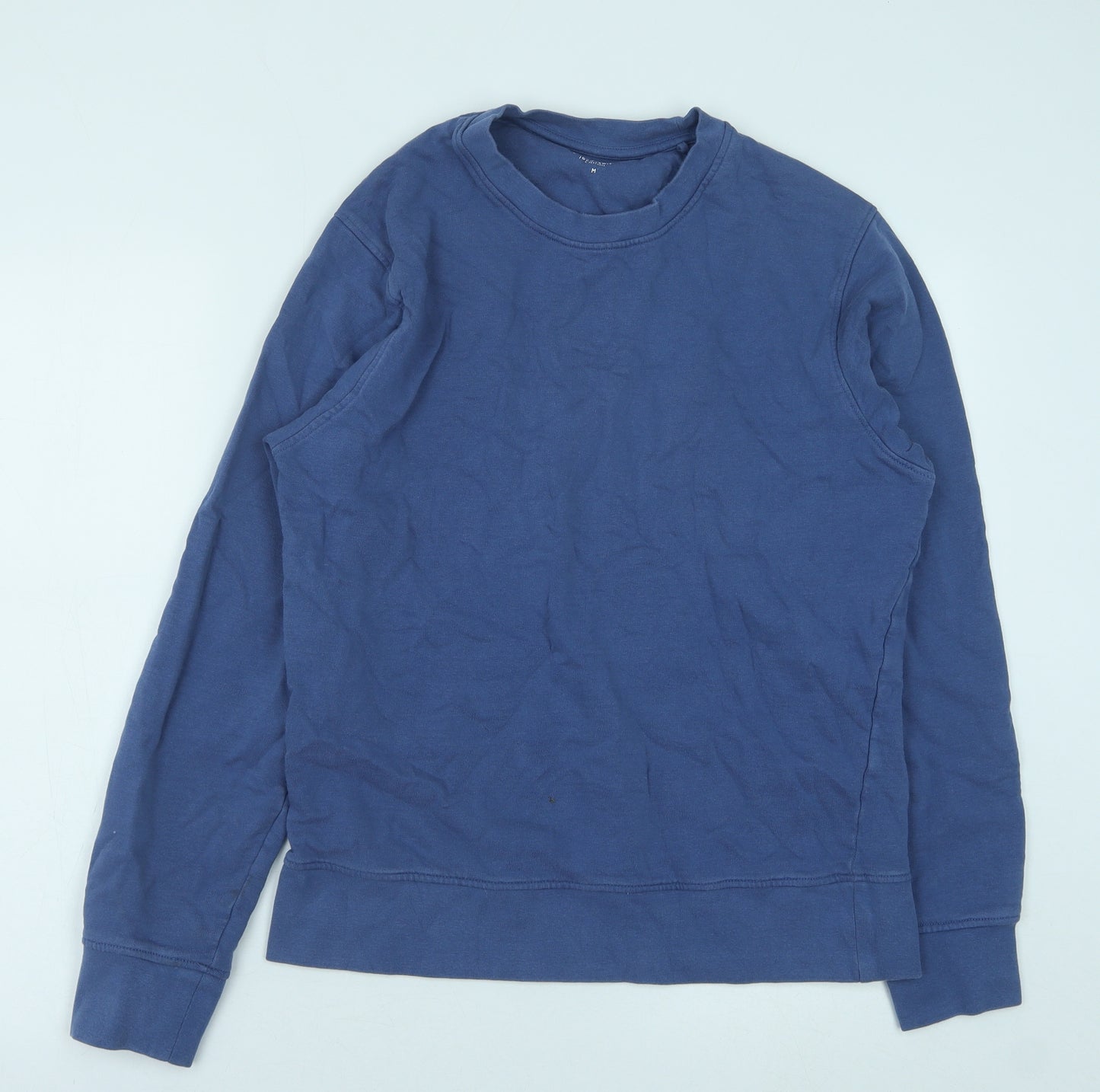 John Lewis Mens Blue Cotton Pullover Sweatshirt Size M