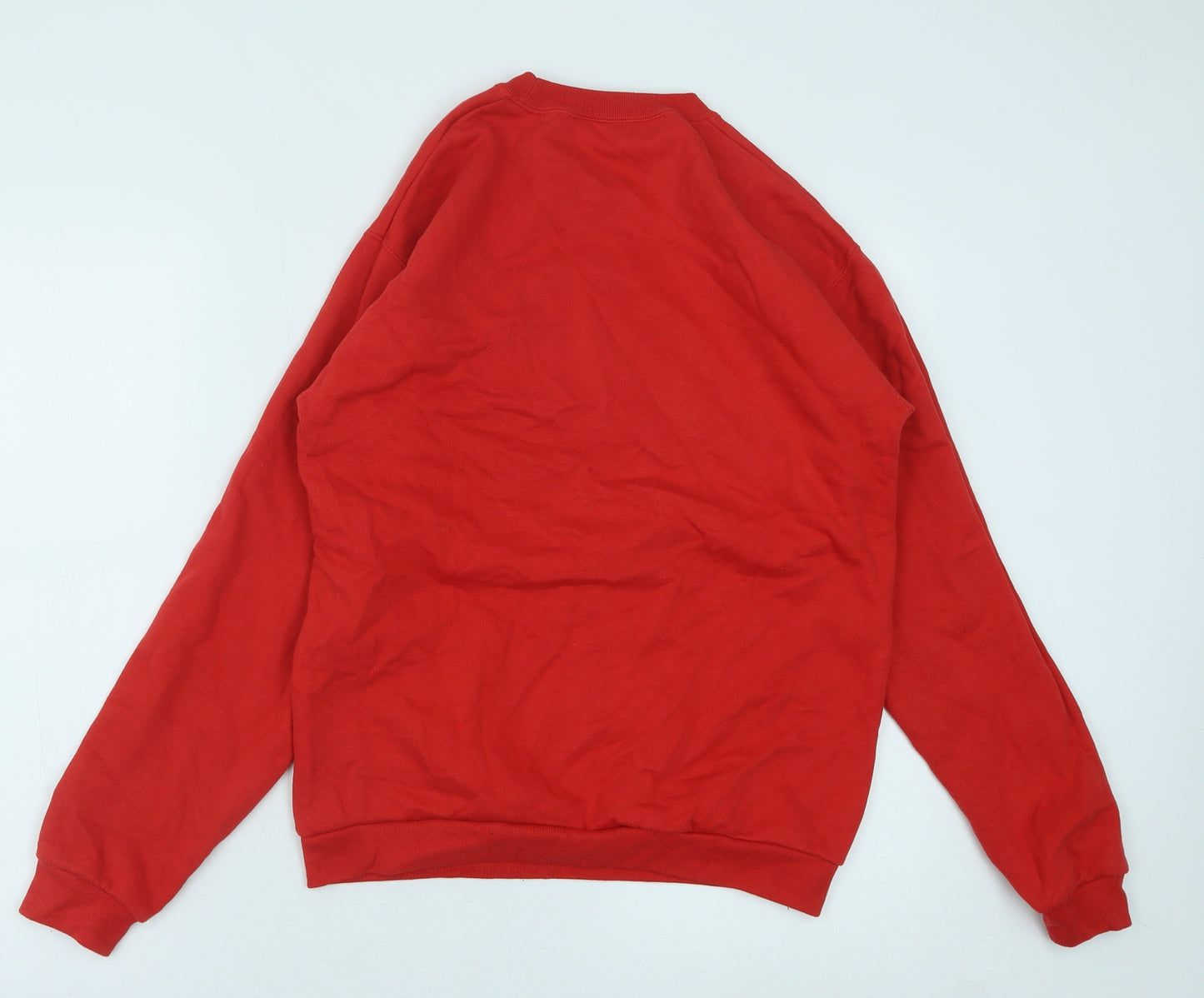 BC Collection Mens Red Cotton Pullover Sweatshirt Size S