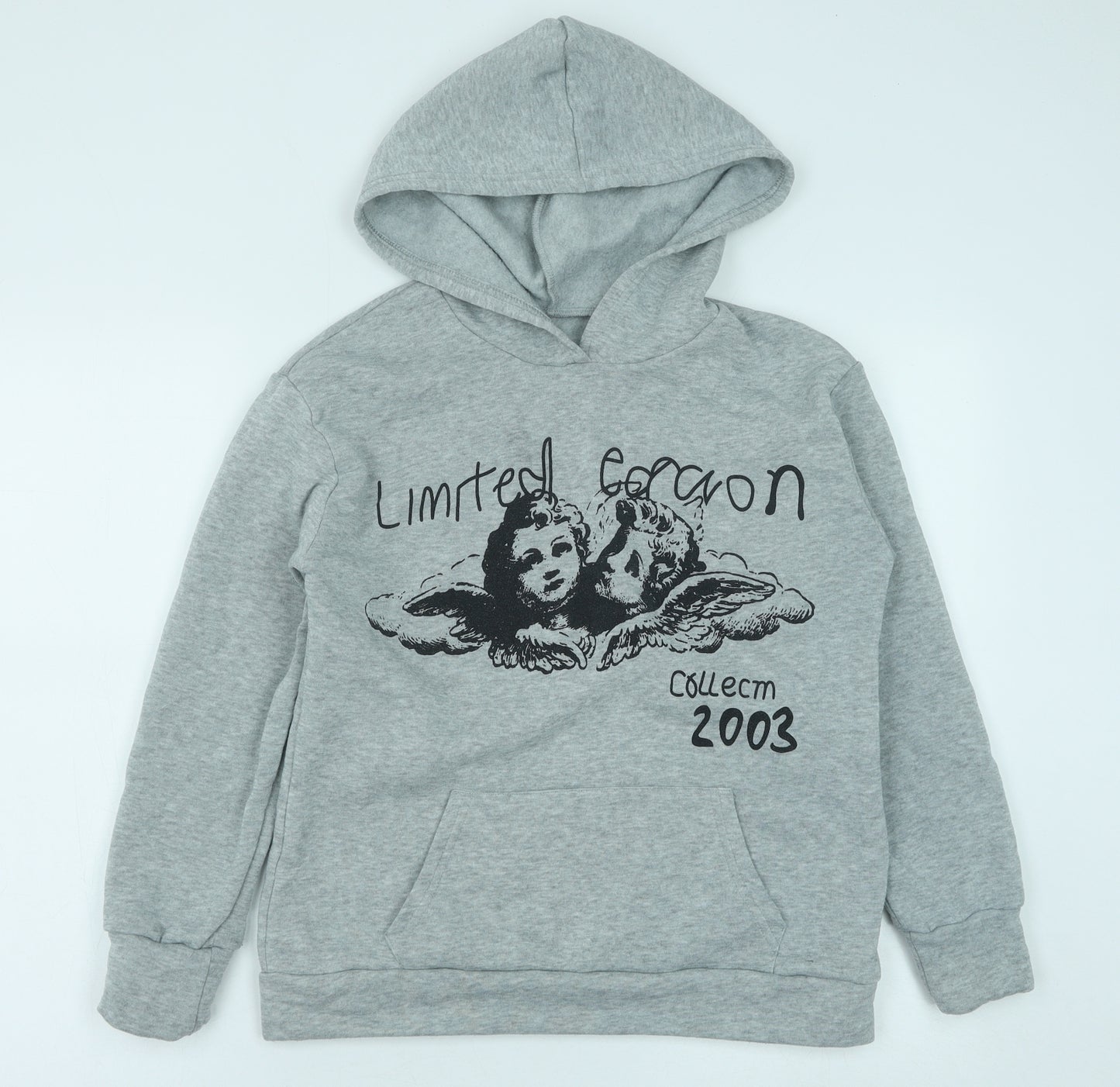 Preworn Womens Grey Polyester Pullover Sweatshirt Size S Pullover - Cherub