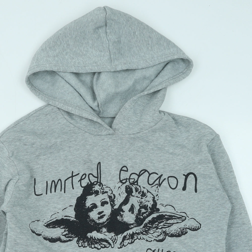 Preworn Womens Grey Polyester Pullover Sweatshirt Size S Pullover - Cherub