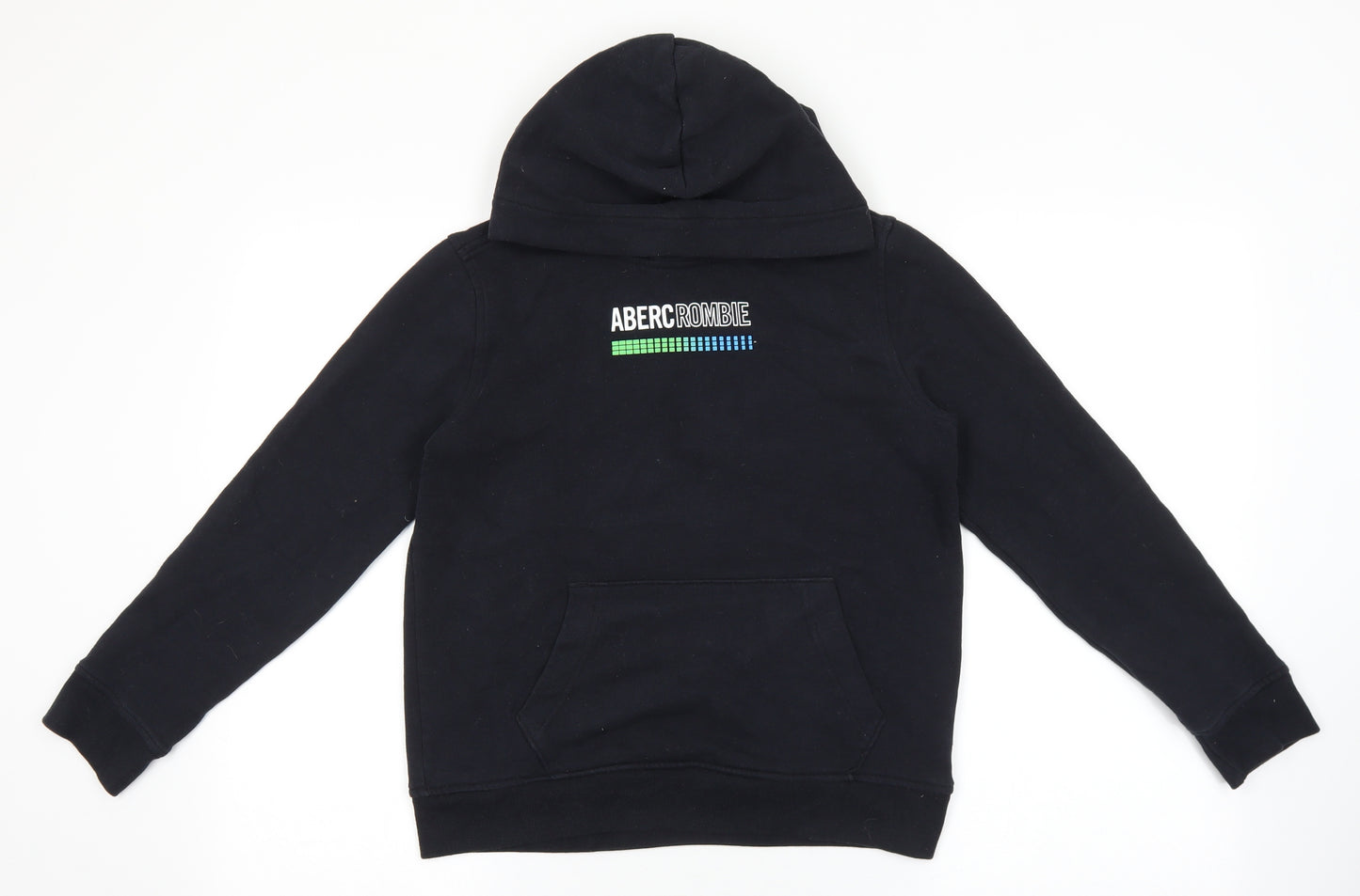 abercrombie kids Boys Black Cotton Pullover Hoodie Size 11-12 Years Pullover