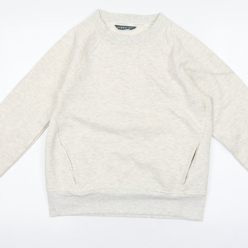 Marks and Spencer Womens Grey Polyester Pullover Sweatshirt Size 8 Pullover