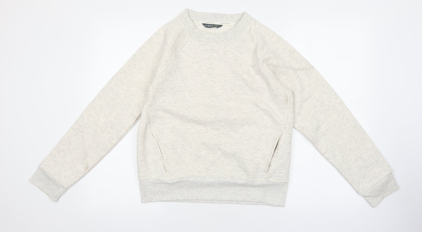 Marks and Spencer Womens Grey Polyester Pullover Sweatshirt Size 8 Pullover