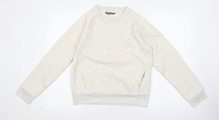 Marks and Spencer Womens Grey Polyester Pullover Sweatshirt Size 8 Pullover
