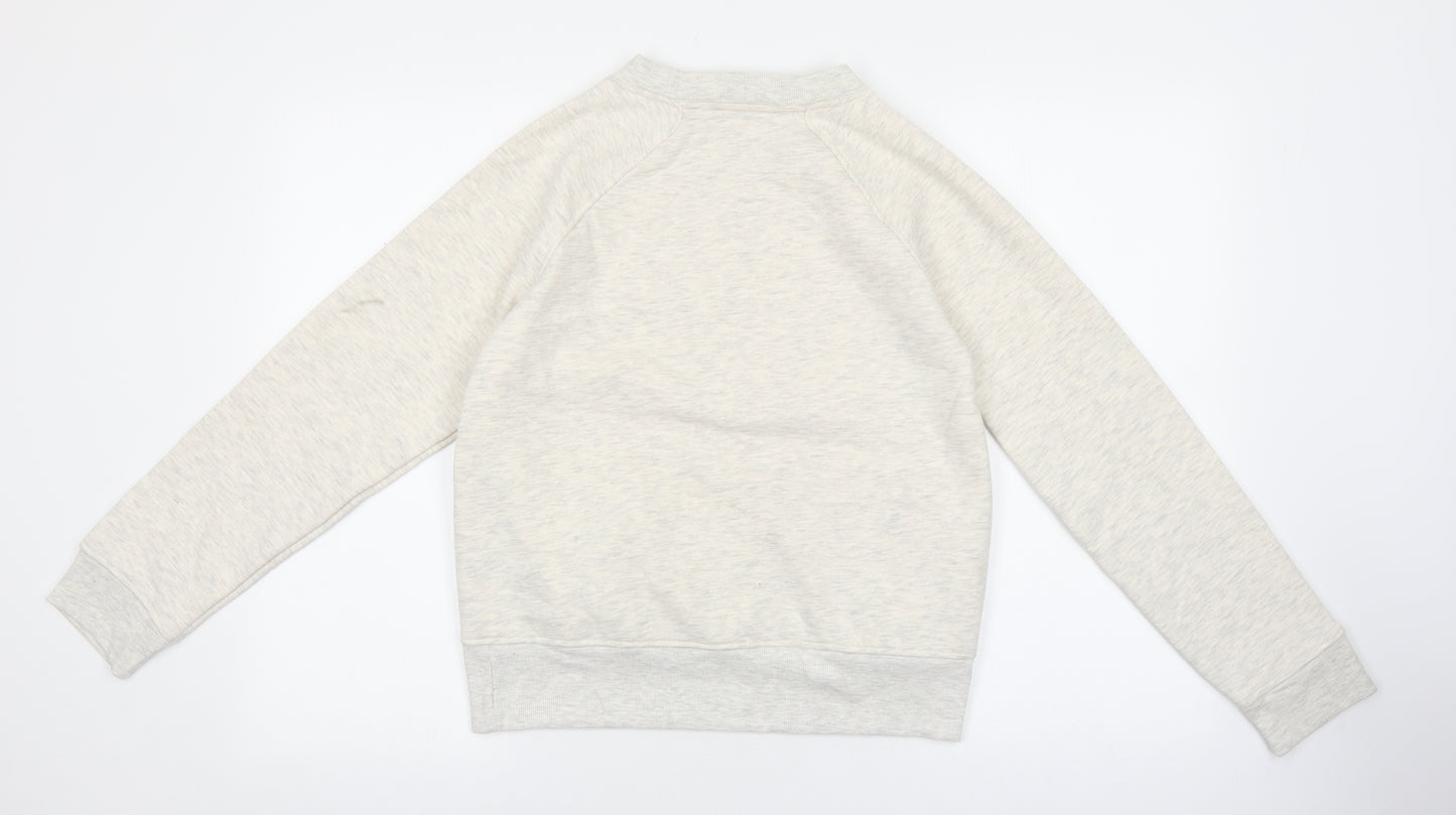 Marks and Spencer Womens Grey Polyester Pullover Sweatshirt Size 8 Pullover