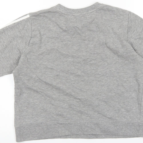 ASOS Womens Grey Cotton Pullover Hoodie Size 8 Pullover