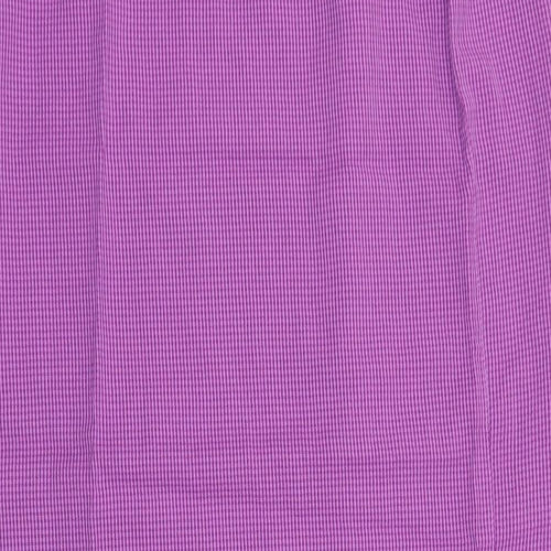 essence Womens Purple Geometric Viscose Straight & Pencil Skirt Size 36 Button