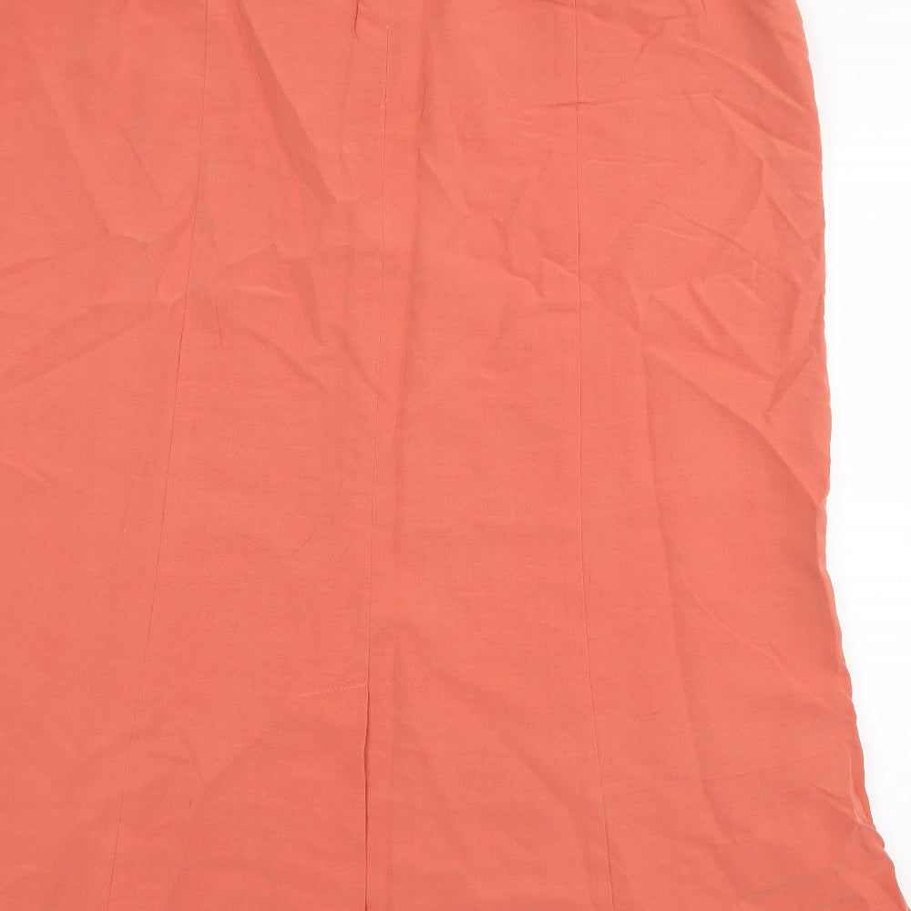 Roman Originals Womens Orange Modal Trumpet Skirt Size 18 Zip