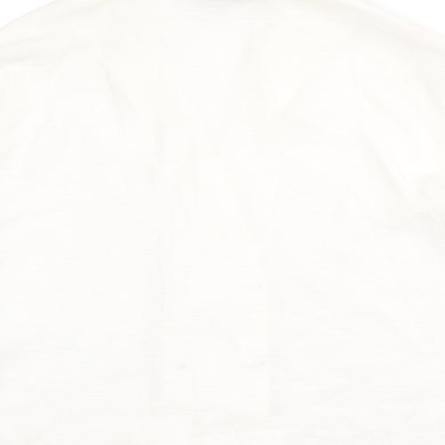 Topshop Womens White Polyester Basic Blouse Size 12 Collared