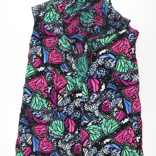 George Womens Multicoloured Geometric Viscose Shift Size 14 Square Neck Tie