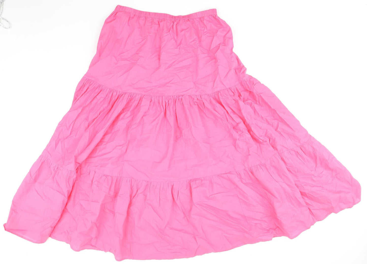 Marks and Spencer Womens Pink Cotton Flare Skirt Size 16