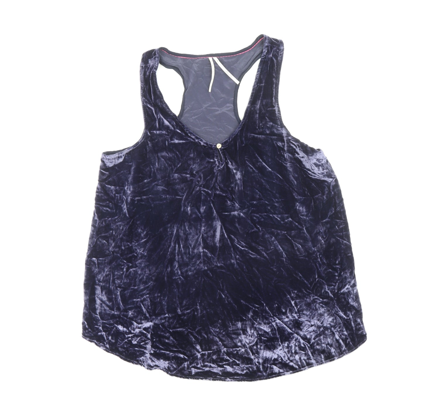 Anthropologie Womens Purple Viscose Basic Tank Size M Scoop Neck