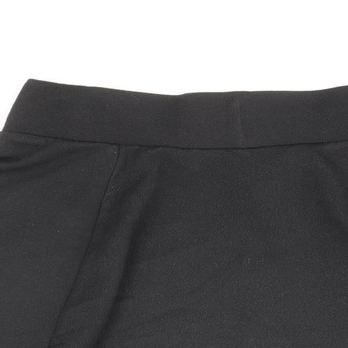 915 Generation Girls Black Polyester Flare Skirt Size 9 Years Regular
