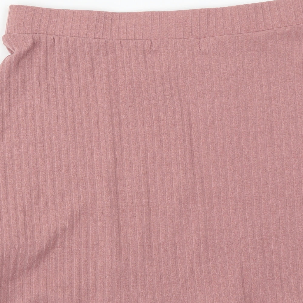 Primark Womens Pink Polyester Bandage Skirt Size S