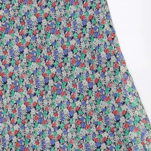 EWM Womens Multicoloured Geometric Polyester Flare Skirt Size 16