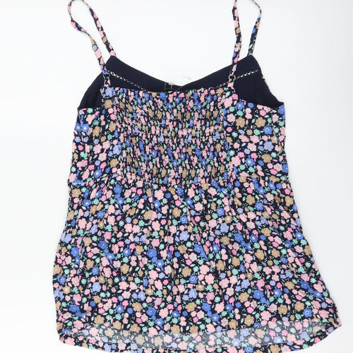 Marks and Spencer Womens Multicoloured Floral Viscose Camisole Tank Size 8 V-Neck